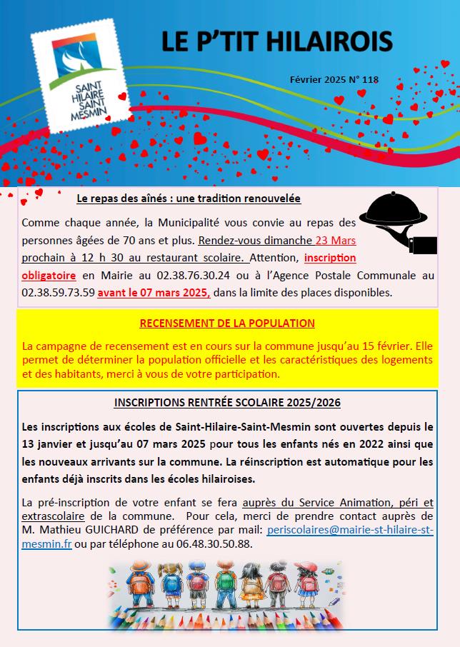 P'tit Hilairois février 2025