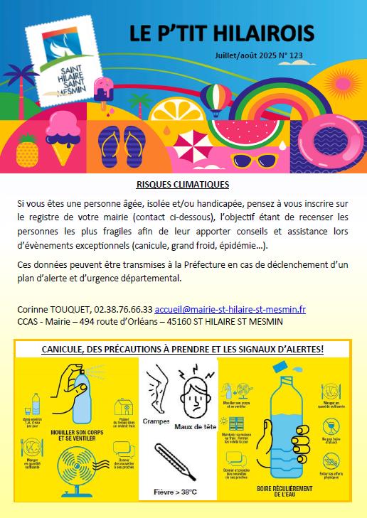 P'tit Hilairois juillet-aout 2025